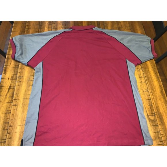 Fast Sustainable Products FSP By HTT New Men Xl Polo Shirt Burgundy Gray - Picture 3 of 3